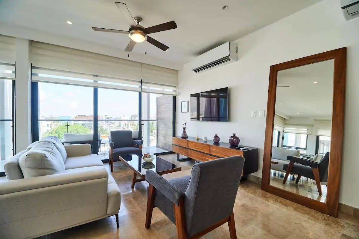 Apartment Luxury 2-Story Apt With Jacuzzi Playa del Carmen